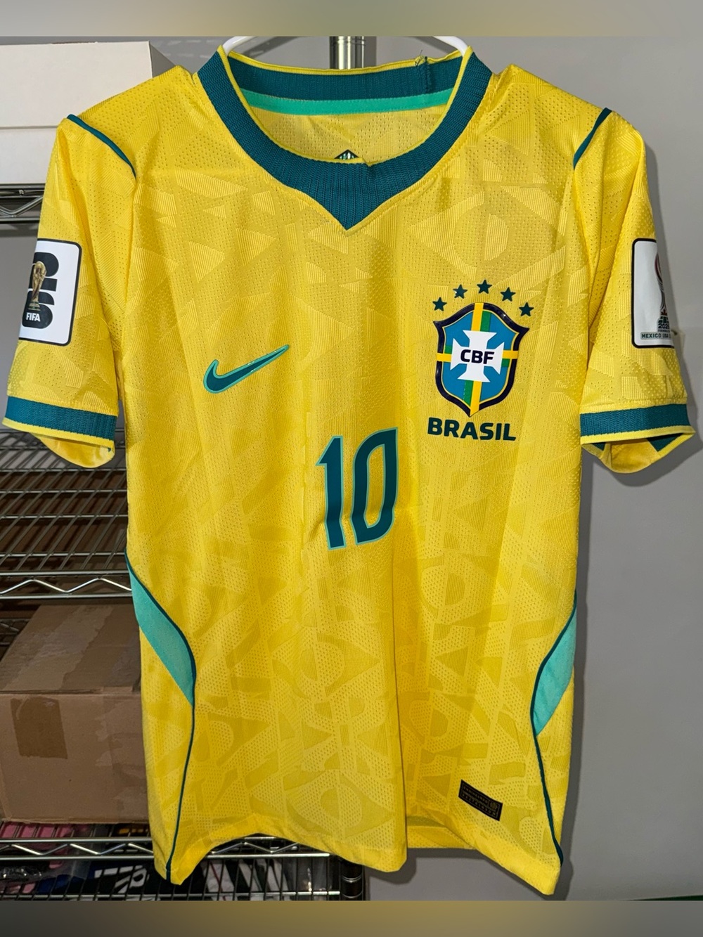 Nike Brazil 2026 #10 Neymar Jr Men’s Home Soccer Jersey 🆕 - Picture 2 of 8